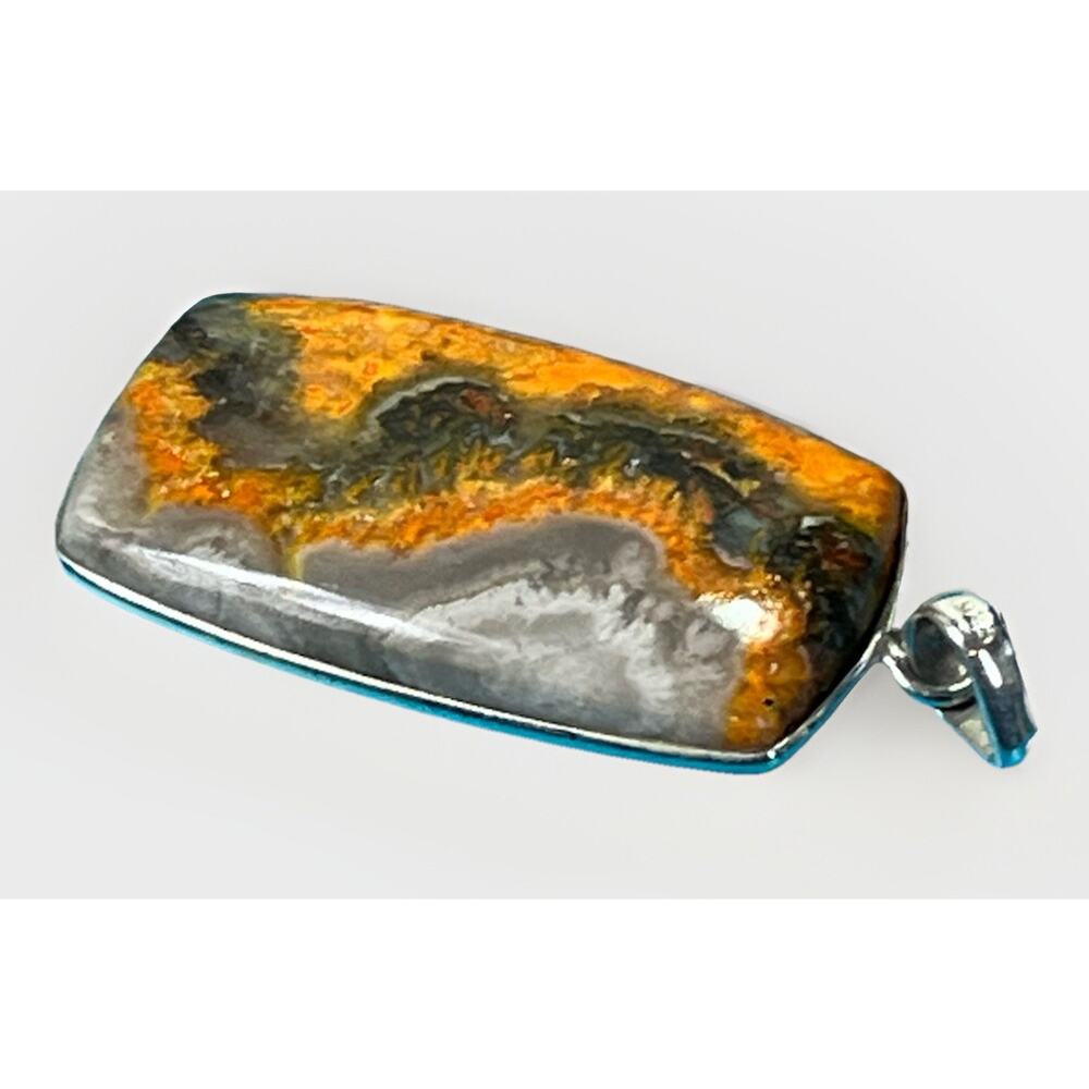 Sterling Silver Bumblebee Jasper Southwestern Pen… - image 4